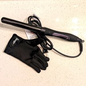 L'ange 32mm le curl curling wand in black. EUC